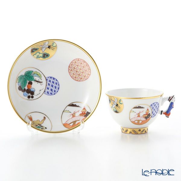 ヘレンド シノワズリ（中国趣味） 昔話 CON 03371-021 マンダリン スモールカップ＆ソーサー