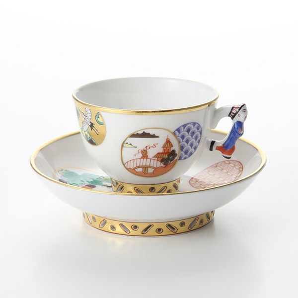 ヘレンド シノワズリ（中国趣味） 昔話 CON 03371-021 マンダリン スモールカップ＆ソーサー