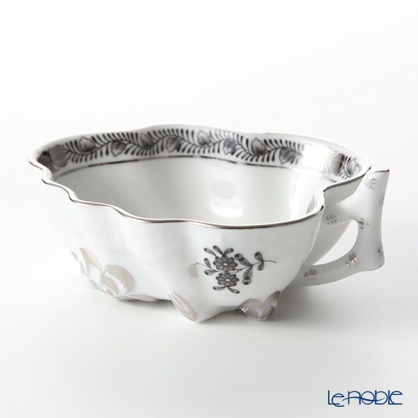 ヘレンド アポニーブラックプラチナ 00492-0-00 オープンシュガー 10.5cm