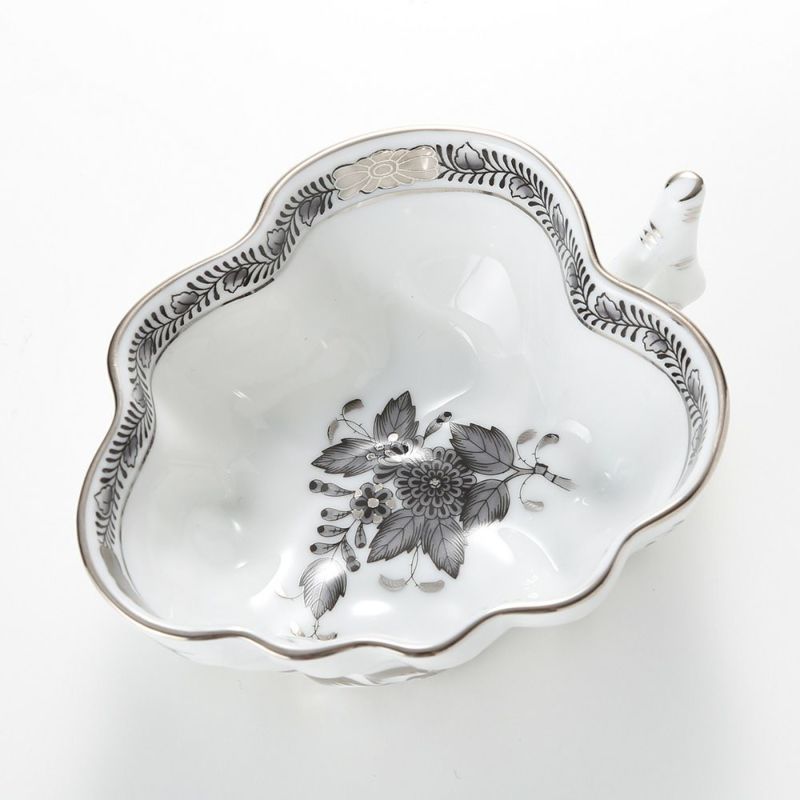 ヘレンド アポニーブラックプラチナ 00492-0-00 オープンシュガー 10.5cm