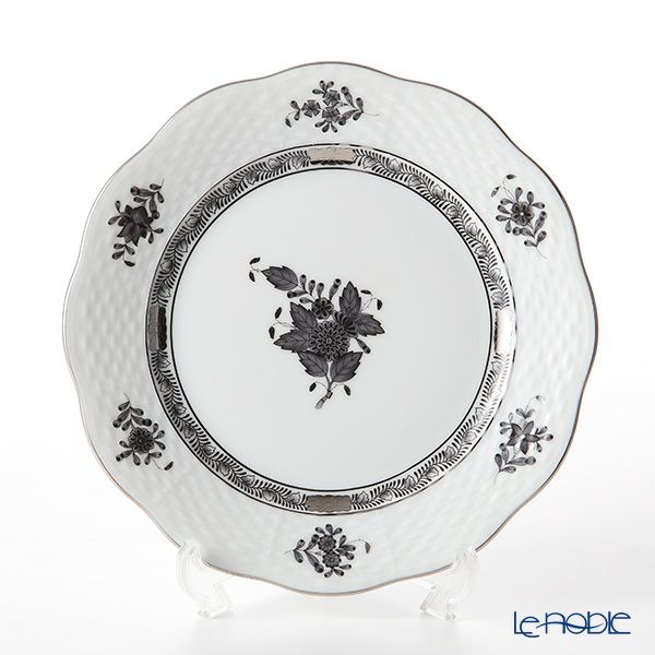 ヘレンド アポニーブラックプラチナ 00517-0-00 プレート 19cm