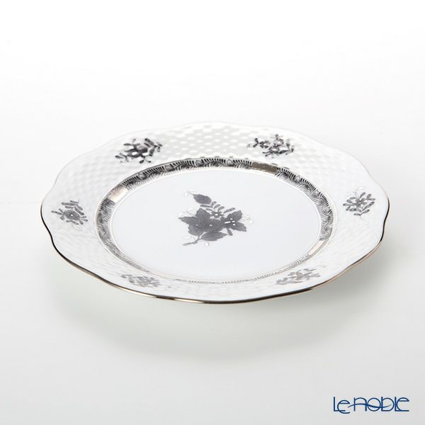 ヘレンド アポニーブラックプラチナ 00517-0-00 プレート 19cm