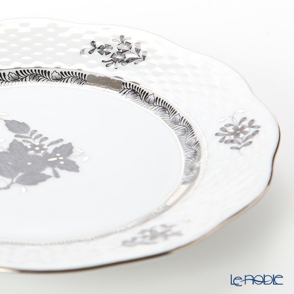 ヘレンド アポニーブラックプラチナ 00517-0-00 プレート 19cm