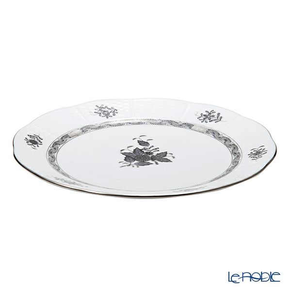 ヘレンド アポニーブラックプラチナ ANG-PT プレート 25cm 00524-0-00