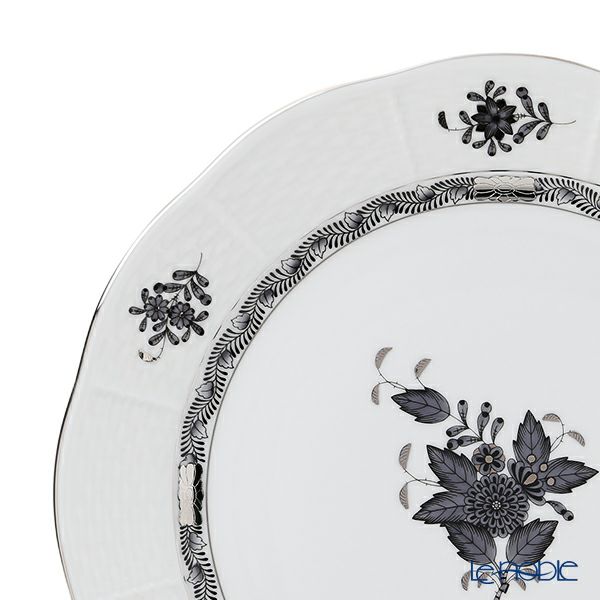 ヘレンド アポニーブラックプラチナ ANG-PT プレート 25cm 00524-0-00