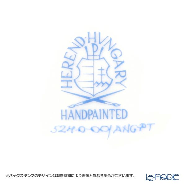 ヘレンド アポニーブラックプラチナ ANG-PT プレート 25cm 00524-0-00