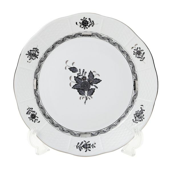 ヘレンド (HEREND) アポニーブラックプラチナ ANG-PT プレート 25cm
