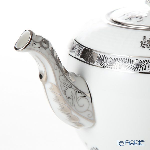 ヘレンド アポニーブラックプラチナ 00606-0-09 ティーポット ローズ 800ml