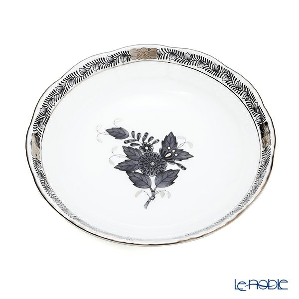 ヘレンド アポニーブラックプラチナ ANG-PT 00704-1-00 フルーツボウル 13.5cm