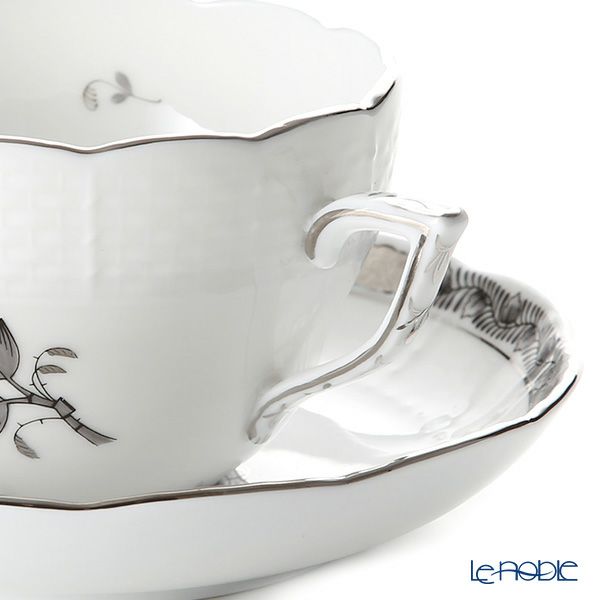 ヘレンド アポニーブラックプラチナ 00730-0-00 ティーカップ＆ソーサー（兼用） 200ml