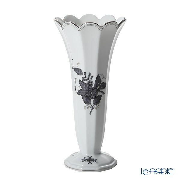 ヘレンド アポニーブラック プラチナ ANG-PT ベース 22cm 07075-0-00