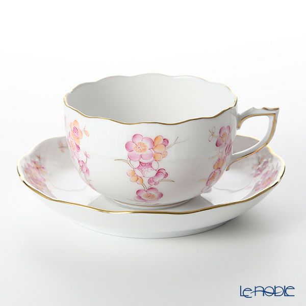 ヘレンド FKT-1 00724-0-00 ティーカップ＆ソーサー（ピンク） 200ml