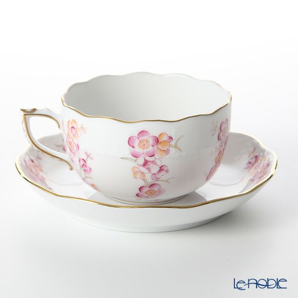 ヘレンド FKT-1 00724-0-00 ティーカップ＆ソーサー（ピンク） 200ml