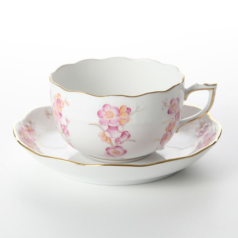 ヘレンド FKT-1 00724-0-00 ティーカップ＆ソーサー（ピンク） 200ml