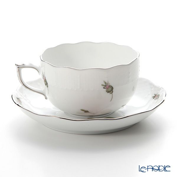 ヘレンド ウィーンのバラ プラチナ VGR-PT 00724-0-00 ティーカップ＆ソーサー 200ml