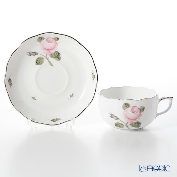ヘレンド ウィーンのバラ プラチナ VGR-PT 00724-0-00 ティーカップ＆ソーサー 200ml