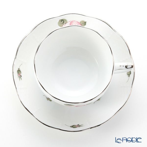 ヘレンド ウィーンのバラ プラチナ VGR-PT 00724-0-00 ティーカップ＆ソーサー 200ml
