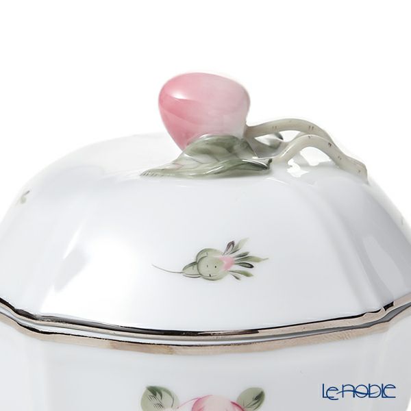 ヘレンド ウィーンのバラ プラチナ VGR-PT 小物入れ（チェリー） 04246-0-67