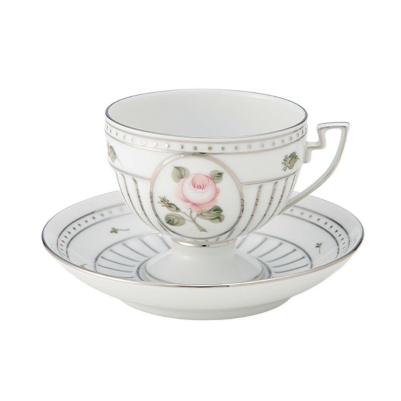 ヘレンド ウィーンのバラ プラチナ VGR-PT ティーカップ＆ソーサー 04459-0-00