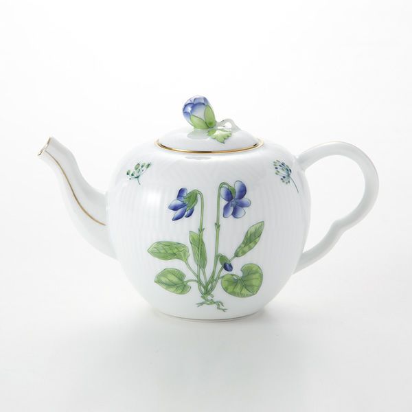 ヘレンド ハーブガーデン（イングレース） ティーポット（ローズ） 425ml