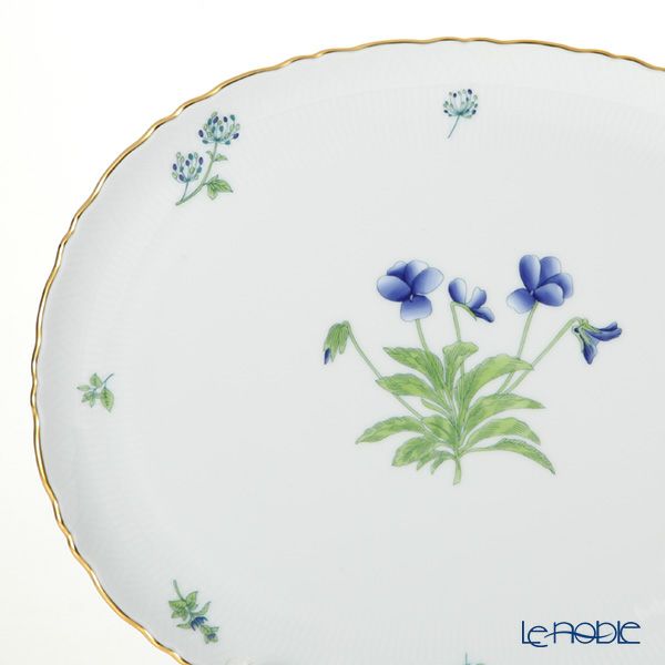 ヘレンド ハーブガーデン（イングレース） オーバルディッシュ 31cm