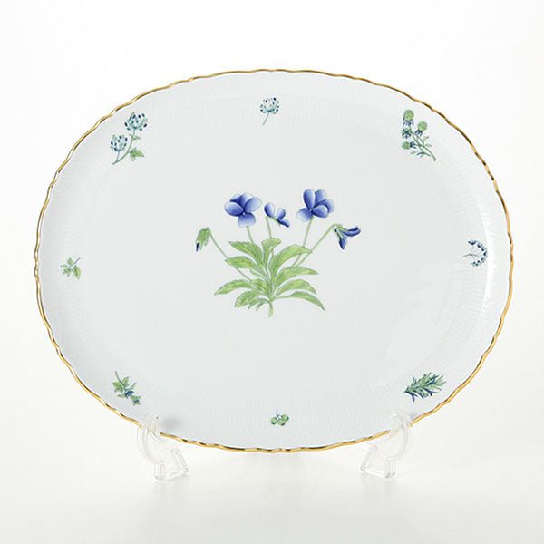 ヘレンド ハーブガーデン（イングレース） オーバルディッシュ 31cm