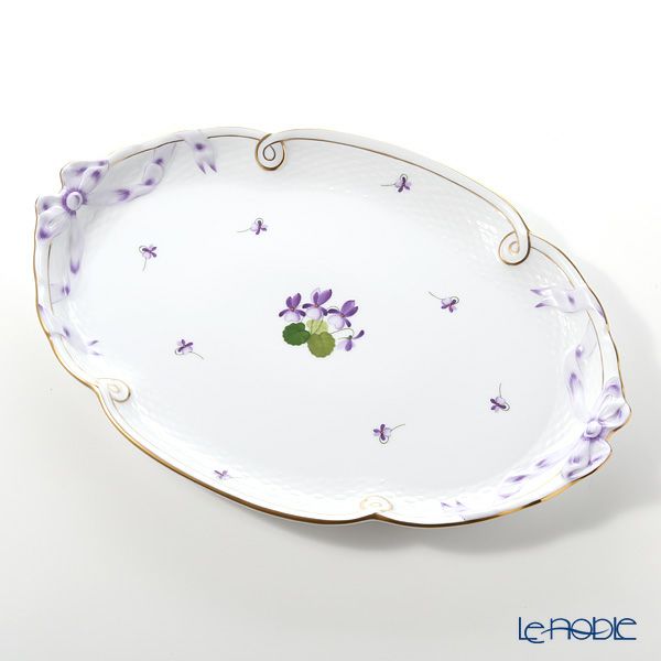 ヘレンド バイオレット（ゴールド） VIOLET 00400-0-00 パーティートレイ 38cm