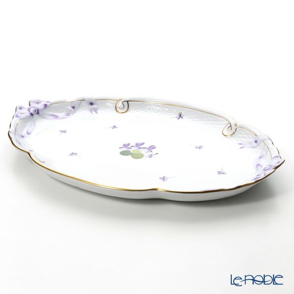 ヘレンド バイオレット（ゴールド） VIOLET 00400-0-00 パーティートレイ 38cm