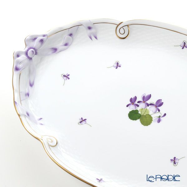 ヘレンド バイオレット（ゴールド） VIOLET 00400-0-00 パーティートレイ 38cm