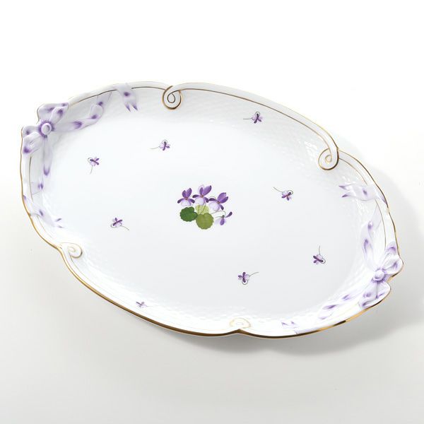 ヘレンド バイオレット（ゴールド） VIOLET 00400-0-00 パーティートレイ 38cm
