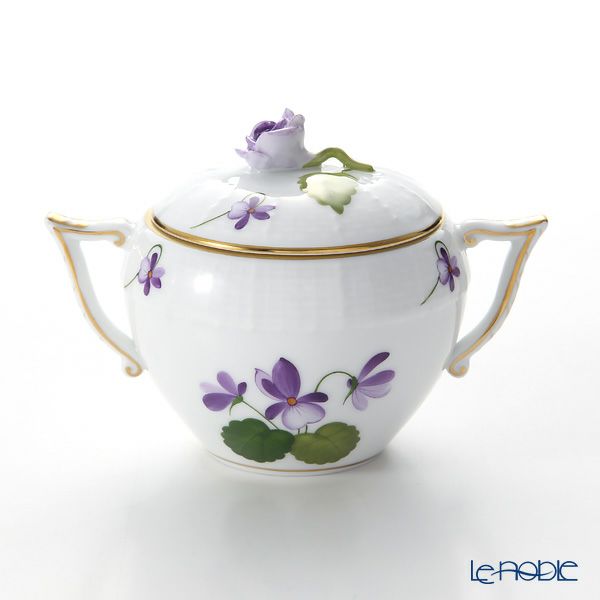 ヘレンド バイオレット（ゴールド） VIOLET 00472-0-09 シュガーポット ローズ 200ml