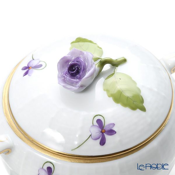 ヘレンド バイオレット（ゴールド） VIOLET 00472-0-09 シュガーポット ローズ 200ml