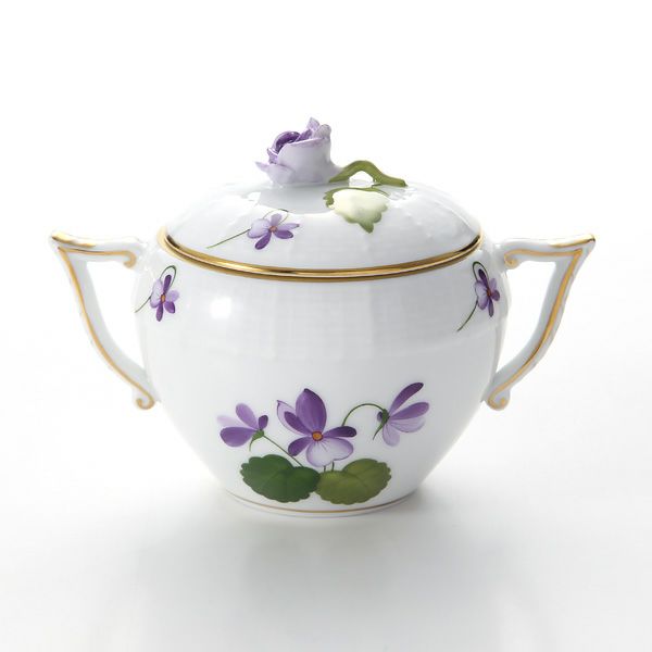 ヘレンド バイオレット（ゴールド） VIOLET 00472-0-09 シュガーポット ローズ 200ml