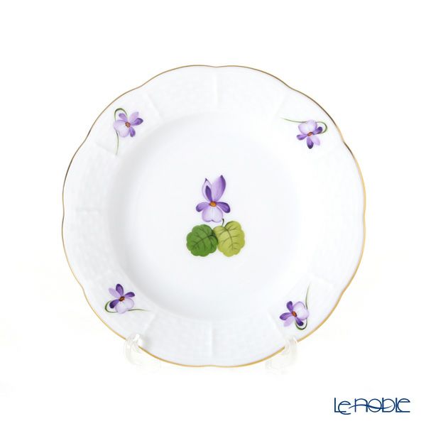 ヘレンド バイオレット（ゴールド） VIOLET 00512-0-00 プレート 12.5cm