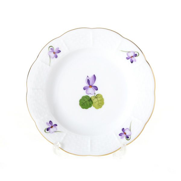 ヘレンド バイオレット（ゴールド） VIOLET 00512-0-00 プレート 12.5cm