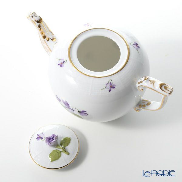 ヘレンド バイオレット（ゴールド） VIOLET 00606-0-09 ティーポット ローズ 800ml