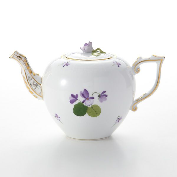 ヘレンド バイオレット（ゴールド） VIOLET 00606-0-09 ティーポット ローズ 800ml