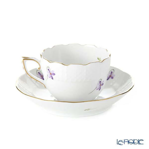ヘレンド バイオレット（ゴールド） VIOLET 00711-0-00 モカカップ＆ソーサー 100ml