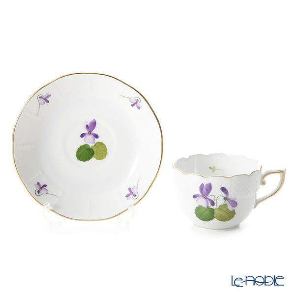 ヘレンド バイオレット（ゴールド） VIOLET 00711-0-00 モカカップ＆ソーサー 100ml