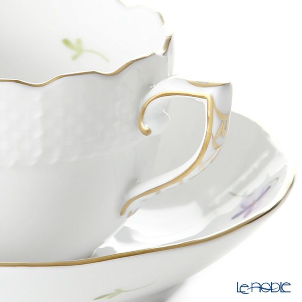 ヘレンド バイオレット（ゴールド） VIOLET 00711-0-00 モカカップ＆ソーサー 100ml