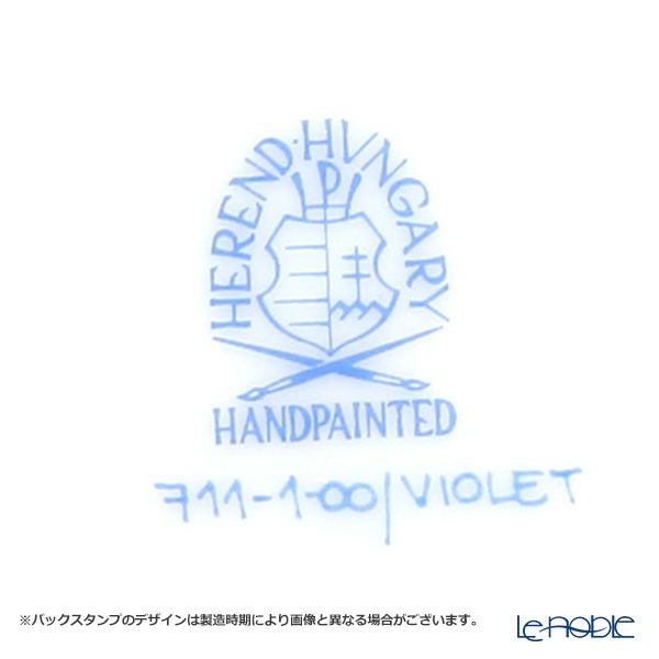 ヘレンド バイオレット（ゴールド） VIOLET 00711-0-00 モカカップ＆ソーサー 100ml