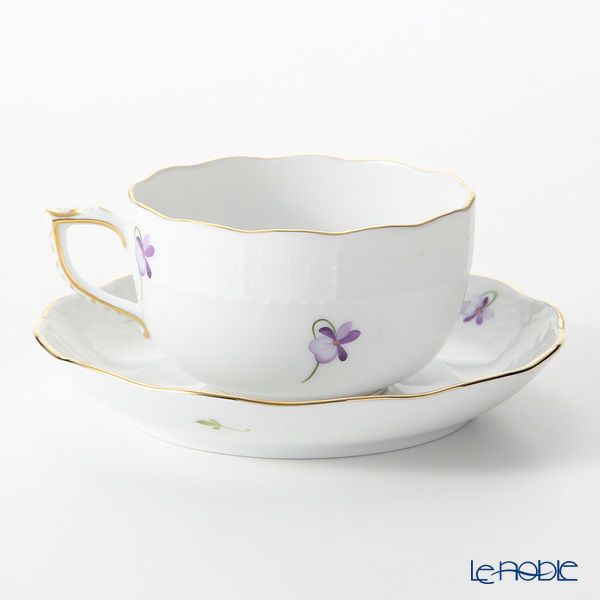 ヘレンド バイオレット（ゴールド） VIOLET 00724-0-00 ティーカップ＆ソーサー 200ml
