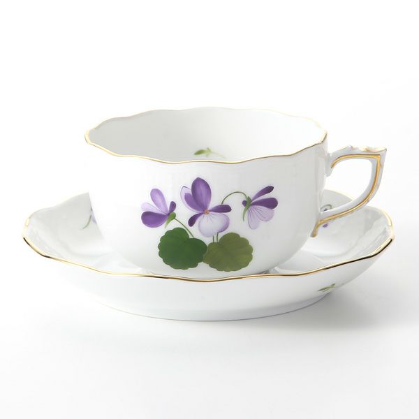 ヘレンド バイオレット（ゴールド） VIOLET 00724-0-00 ティーカップ＆ソーサー 200ml