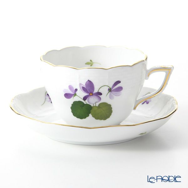 ヘレンド バイオレット（ゴールド） VIOLET 00730-0-00 ティーカップ＆ソーサー（兼用） 200ml