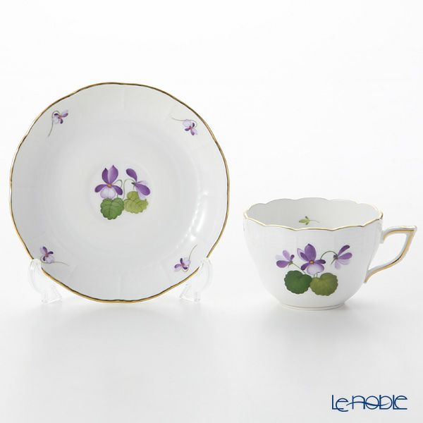 ヘレンド バイオレット（ゴールド） VIOLET 00730-0-00 ティーカップ＆ソーサー（兼用） 200ml