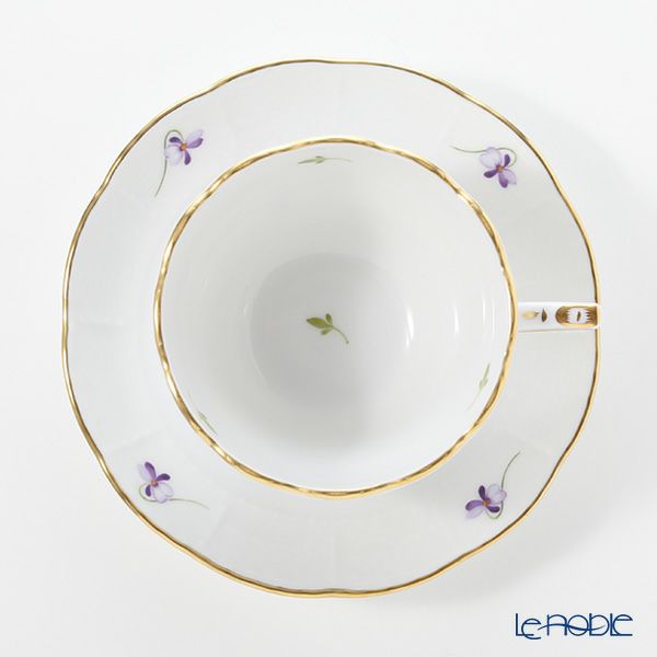 ヘレンド バイオレット（ゴールド） VIOLET 00730-0-00 ティーカップ＆ソーサー（兼用） 200ml
