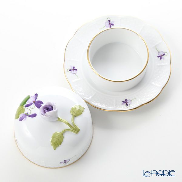 ヘレンド バイオレット（ライラック） VIOLETL 00394-0-09 プチブーリエ 12.5cm