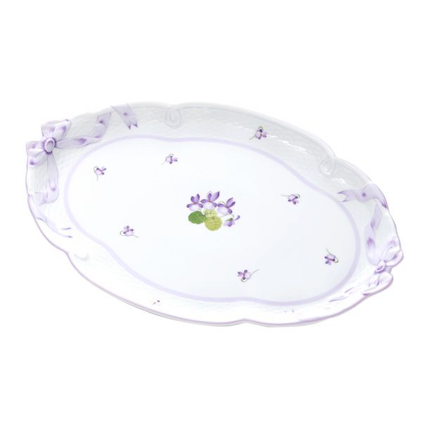 ヘレンド バイオレット（ライラック） VIOLETL 00400-0-00 パーティートレイ 38cm