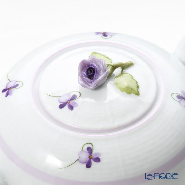 ヘレンド バイオレット（ライラック） VIOLETL 00606-0-09 ティーポット ローズ 800ml