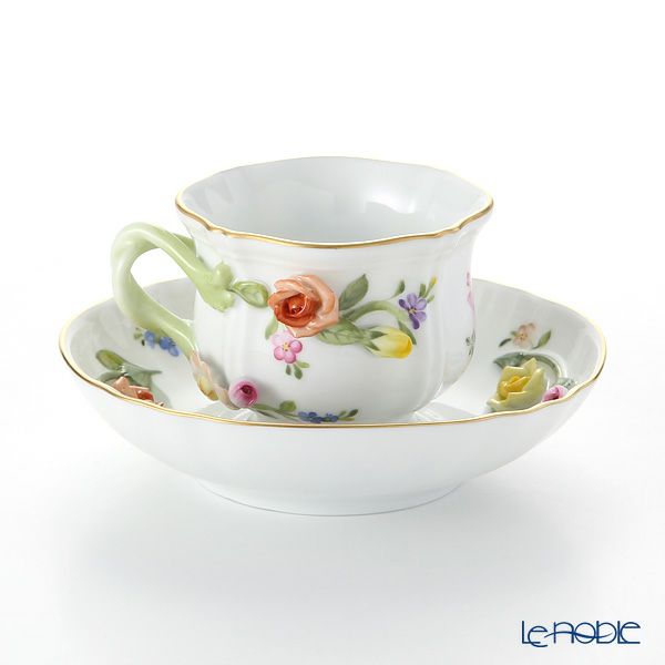 ヘレンド フローラル CD-X1 04227-0-66 コーヒーカップ＆ソーサー